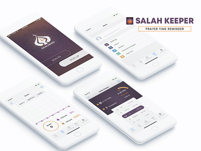 Salah Keeper App Design app branding design ui ux vector