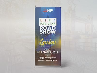 Standee Design for a Roadshow branding design