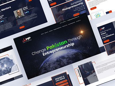 Website Design JumpStart Pakistan art branding design icon logo type typography ui web website