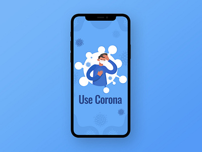 Splash Screen - UseCorona App app design illustration logo ui ux vector
