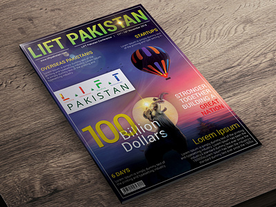 Magazine cover design - LIFT Pakistan animation branding design illustration lettering logo type typography vector web