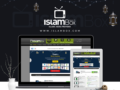 Islambox Website app branding design illustration typography ui vector
