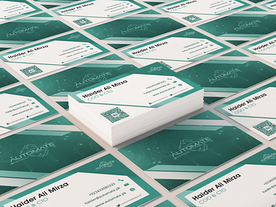 Business Card Design | Automate app branding design illustration logo typography ui ux vector web