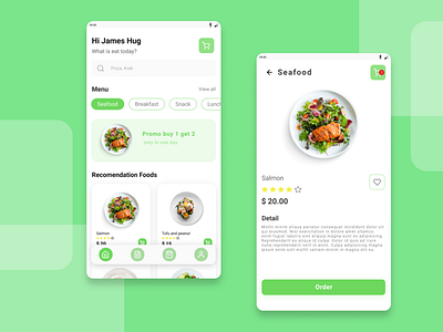 Food order app - ui design