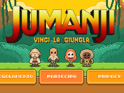 Jumanji – Vinci la Giungla jumanji movie pixelart retrogame theoluk therock videogame