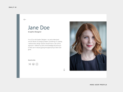 Daily UI - 006 User Profile