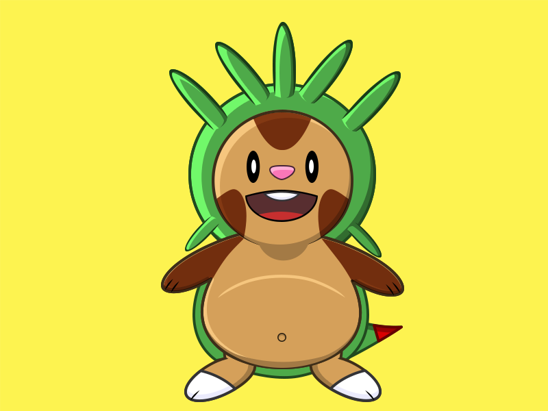 Chespin Version 2 by Monkeydesigned on Dribbble