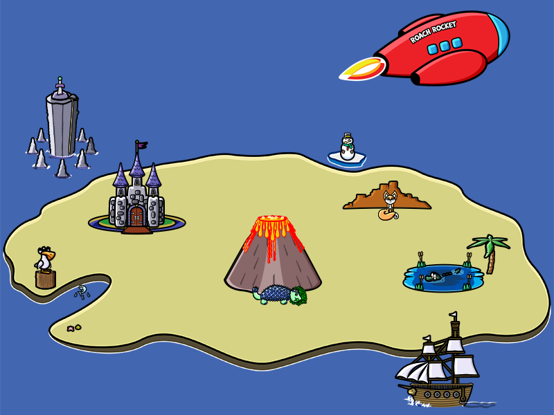 Cover Crop Drbbble sword crocodile castle rocket ship volcano dinosaur vector cartoon snowman coloring book