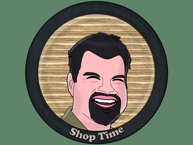 Shop Time Logo Dribbble logo cartooning cartoon vector illustration illo practice