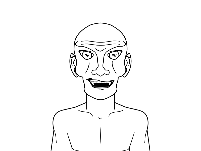 Orc Vampire Dribbble orc vampire orctober cartooning cartoon vector illustration illo practice