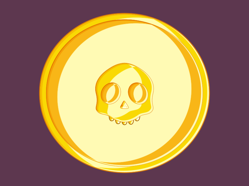 Coin Dribbble coin treasure chest asset