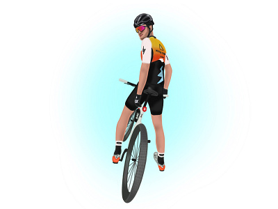 Cyclist illustration cyclist illustration procreate