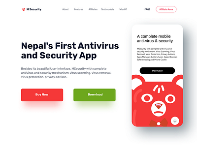 Security App & Website Landing Page Design header design landing page header design landing page header design security ui vpn