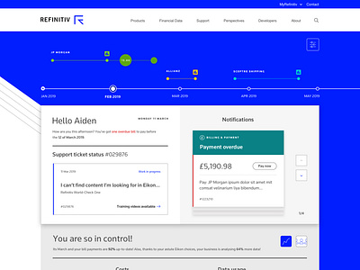 Refinitiv - dashboard concept