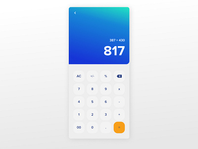 Daily UI 004 - Calculator app calculator dailyui design form ui web