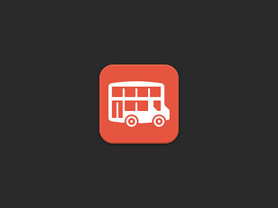 Bus app touch icon app apple touch icon bus flat icon logo pictogram red symbol touch icon transport