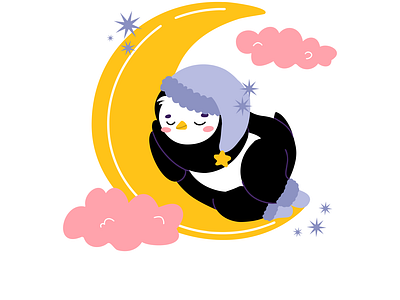 Little penguin in dream