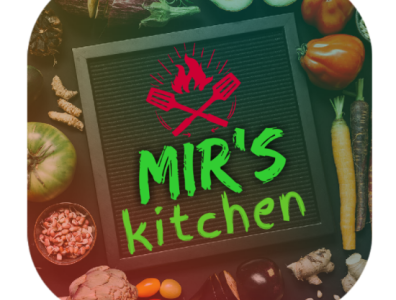 Mir's kitchen branding design flat kitchen logo minimal