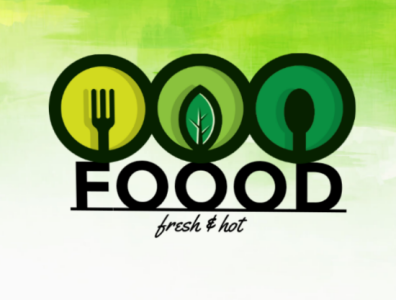 FOOOD branding design flat food food and drink food app kitchen logo minimal restaurant