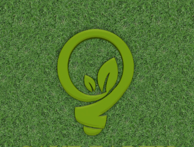 GREEN design flat food and drink logo minimal natural organic restaurant