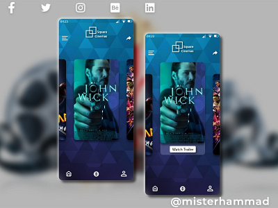 Cinema App UI design | Dual Slider | @misterhammad