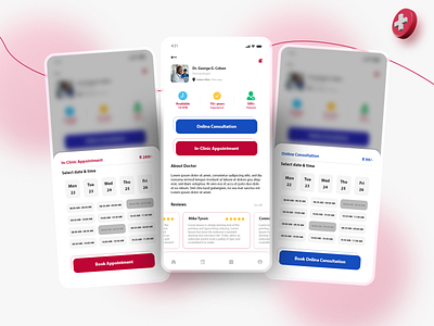 SELFless | Medical App | Doctor Profile UI/UX Design app ui appointment book design doctor drug store medical medicine misterhammad online consultancy profile schedule typography ui design ui designer uiux uiuxdesign