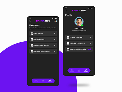 BancaNeo - Banking App - Redesign
