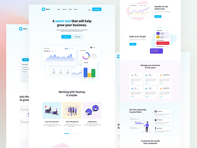 Saas Landing Page app landing page business business website corporate landing page product landing page saas saas app saas landing page saas website software landing page ui design web web design website website design