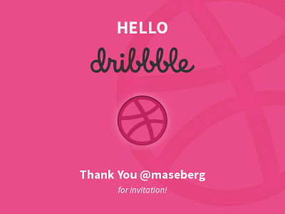 Dribbble Debut! design dribbble first shot invite