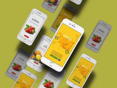 Freebie - Fruitos Creative Apps Design application apps design food free free app free psd fruits ios ui restaurents ui design