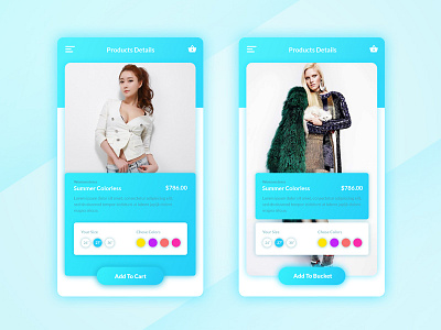 Ecommerce App - Product Details Screens app application ecommerce fashion ios mobile app shop shopify shopping ui design