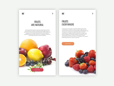 Fruits App Design