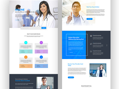 Homepage Redesign clinic corporate creative doctor education flat interactive tech ui design website