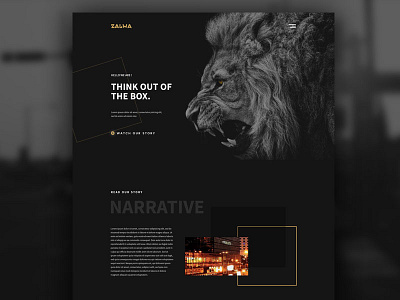 Zalwa Creative Concept agency business corporate creative landing minimal multipurpose web website