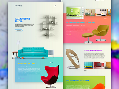 Furneyture Website Concept creative ecommerce furniture minimal ui web web design website