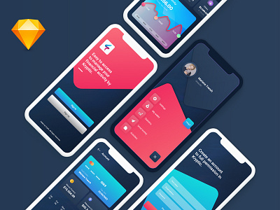 Kryptic | Finance iOS App Design app finance financial ios iphonex sketch app ui ux wallet app