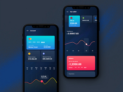 Kryptic | Finance iOS App app banking finance financial ios iphonex ui wallet app