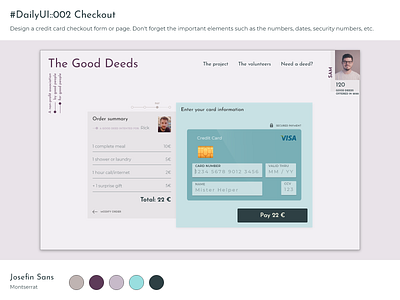 DailyUi 002 checkout checkout form checkout page checkout process dailyui dailyui 002 ux