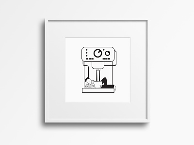 how you should enjoy coffee - illustration archetype branding character design illustration print vector