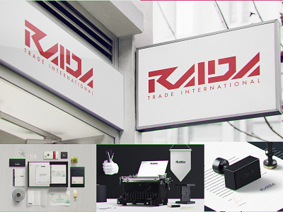 Raida Trade International Branding brand identity branding graphic design logo