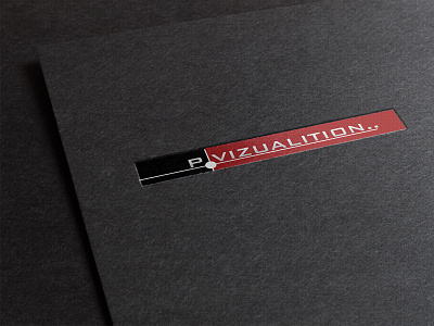 P.Vizualtition Logo architecture logo mock p up vizualtition