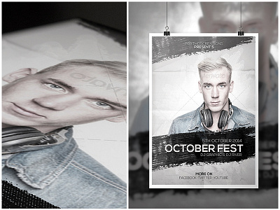 Grunge Party Flyer [FREEBIE] download flyer for free freebie grunge template