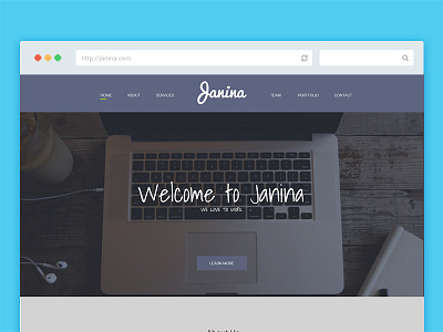 Janina Website Template design janina template ui web website