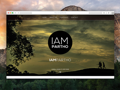 Iampartho site Design