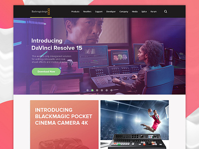 Blackmagic Web User-Interface Redesign