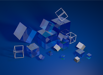 blue abstraction 3d 3d art cinema4d design vector