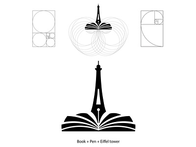 Paris Bookstore Logo art berlin corporateidentity design eiffeltower graphicdesign paris pen