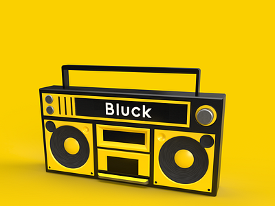 YellowBlaster 3d 3d animation 3d animation studio 3d art black bluck branding design minimalism music sound yellow