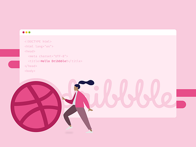 Hello Dribbble! code hello dribbble ui