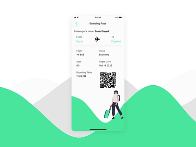 Boarding Pass | Daily UI Challenge. design figma mobile ui ux